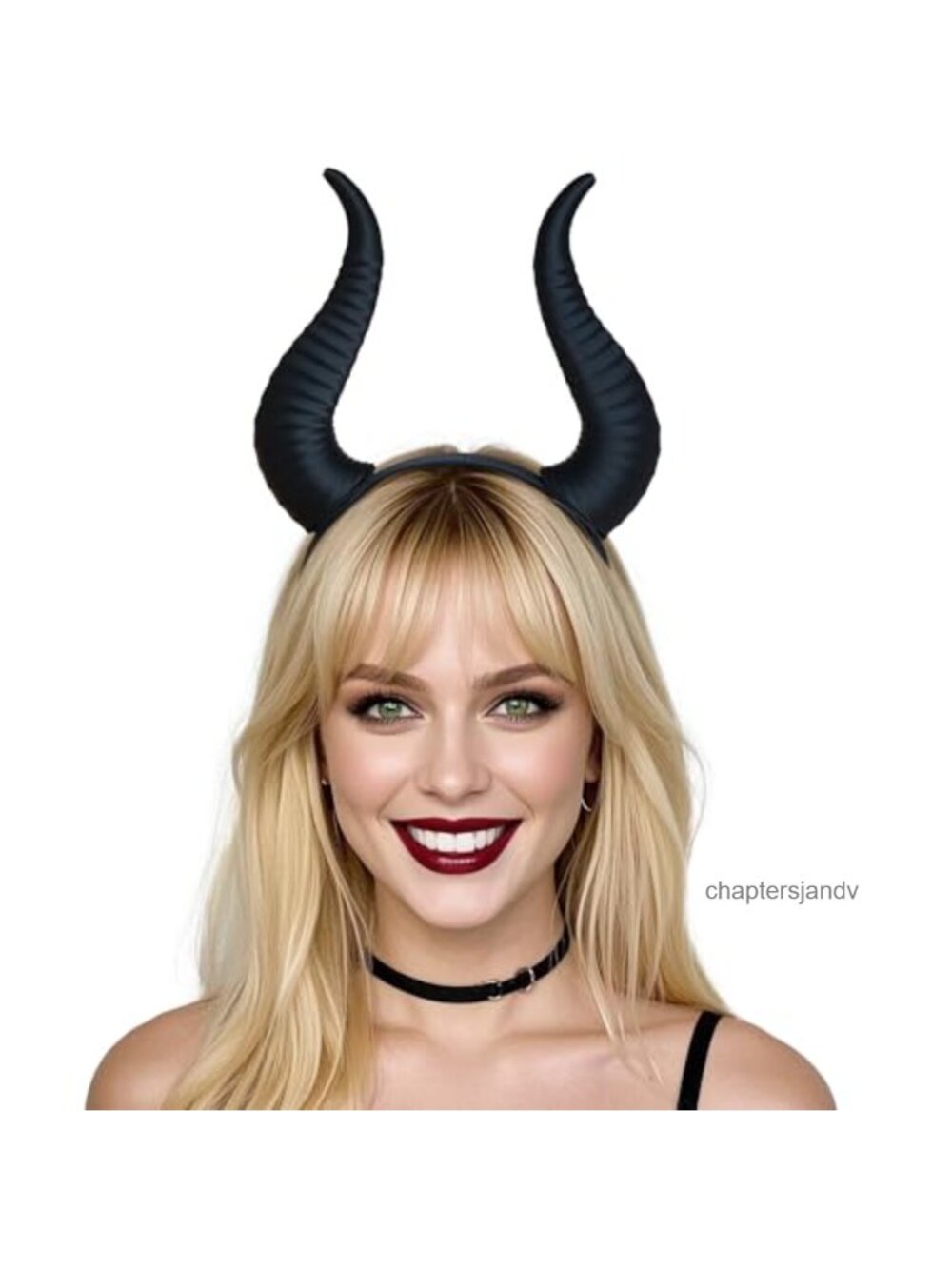 3D Printed Demon Horns Headband Detachable Cosplay Costume Accessory